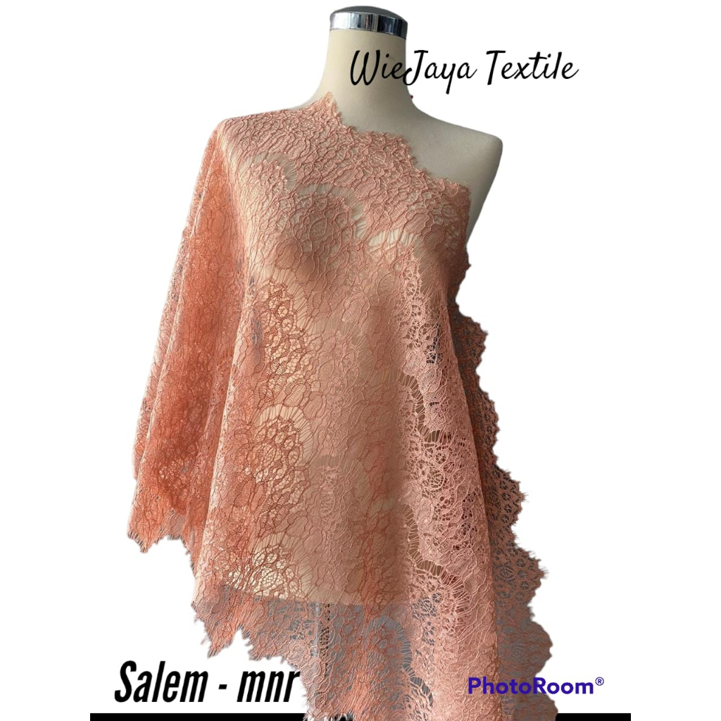 Kain BRUKAT RENDA Pinggiran / LACE Triming NON GLITTER  Murah Grade A , cocok  untuk Gaun Kebaya Dress, pinggiran mukena, pinggiran kebaya, harga yang tertera : HARGA SETENGAH METER