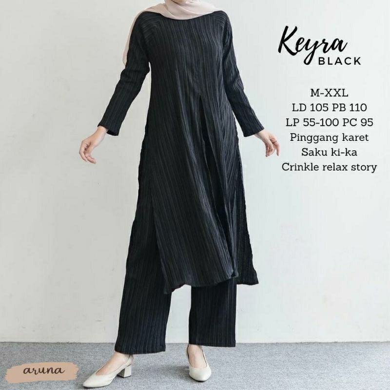 KEYRA SET TUNIK CELANA KULOT