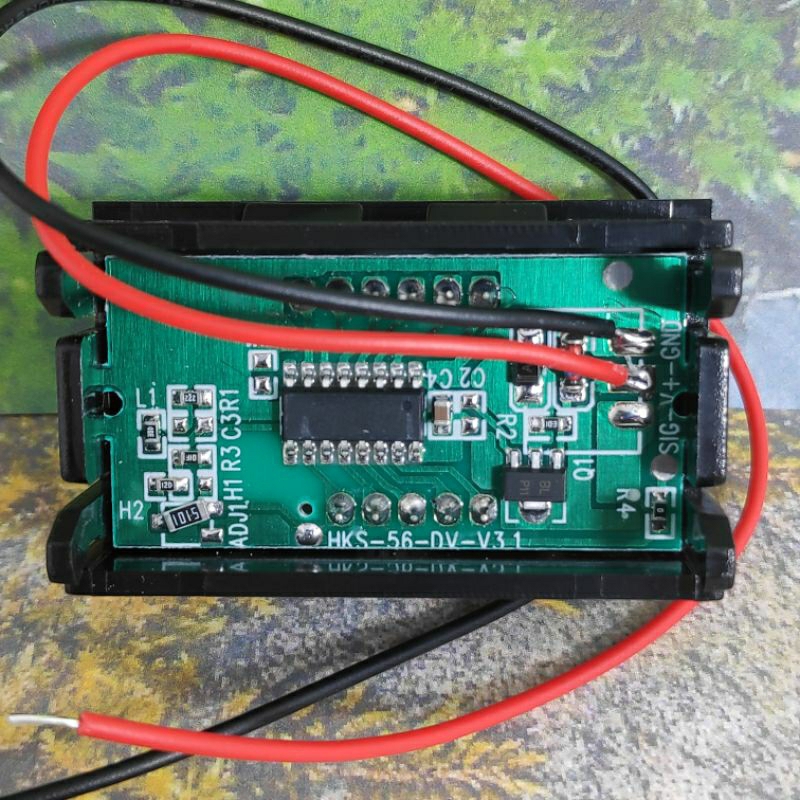 VoltMeter DC 4 - 30V 0.56 inch Panel Volt Meter DC 2 wire  2Wire 2kabel VoltMeter Aki Pengukur Volt Tegangan Aki