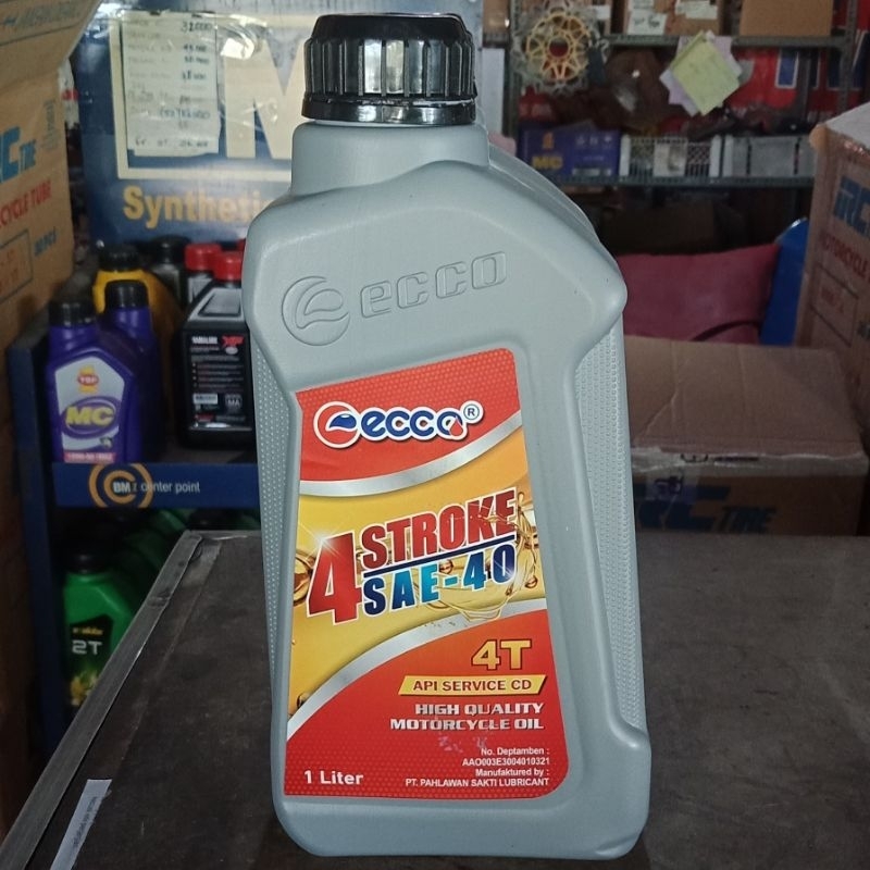Oli ecco 4T 1Liter oli 4tak motor jupiter vega crypton rxking 1000ml oli murah