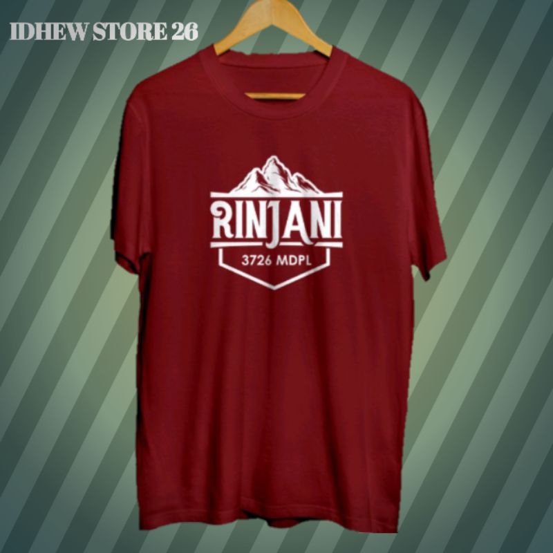 Kaos murah kaos distro murah baju distro pria t-shirt combed 30s Kaos rinjani / baju gunung pendaki 