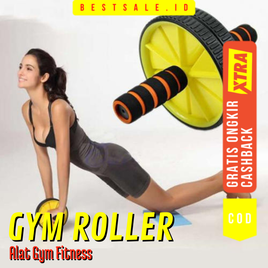 Gym V2 Roller Gym AB Wheel Sport - Alat Gym Fitness Roller