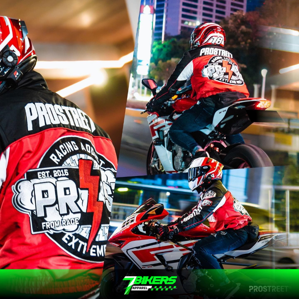 Jaket Prostreet Thunderbolt Merah