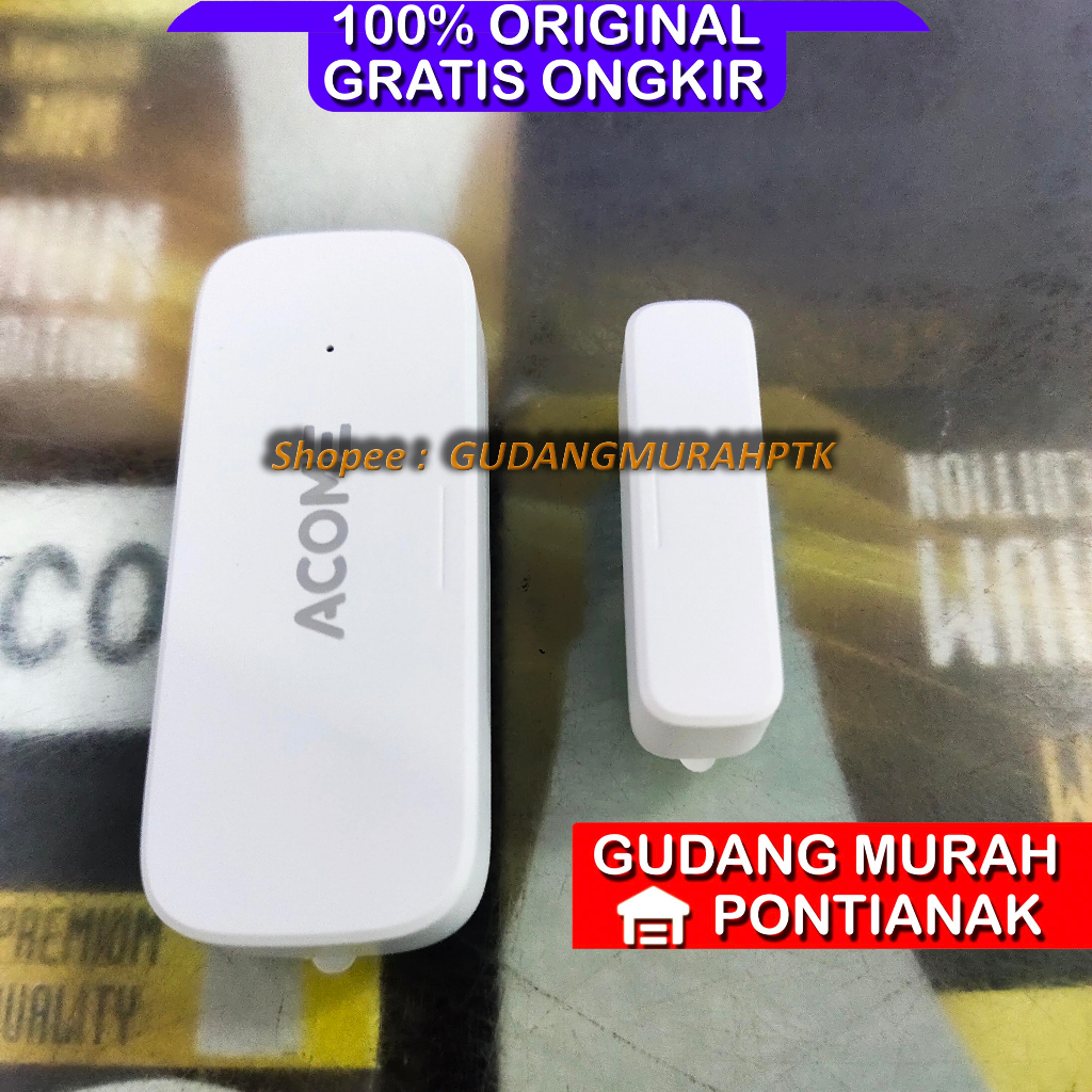 Alarm Pintar Pintu atau jendela / Anti maling Acome Sensor Pintu Acome Dw1 Smart Control Door And Window Sensor