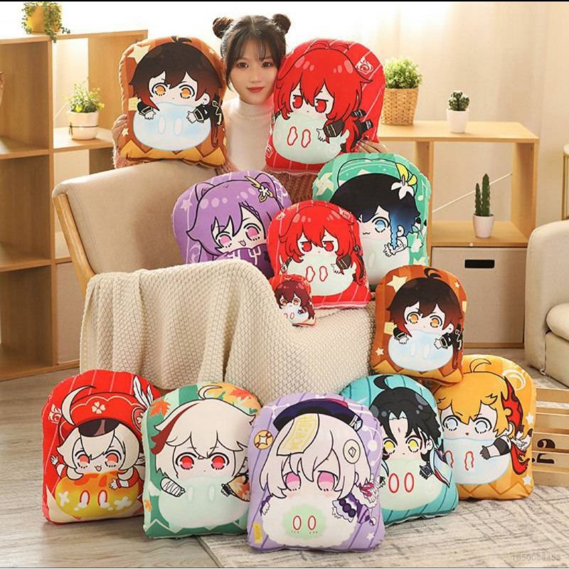 Genshin Impact pillow Tartaglia pendant maple original Haitham Kazuha HuTao ZhongLi Mainan Mewah Den