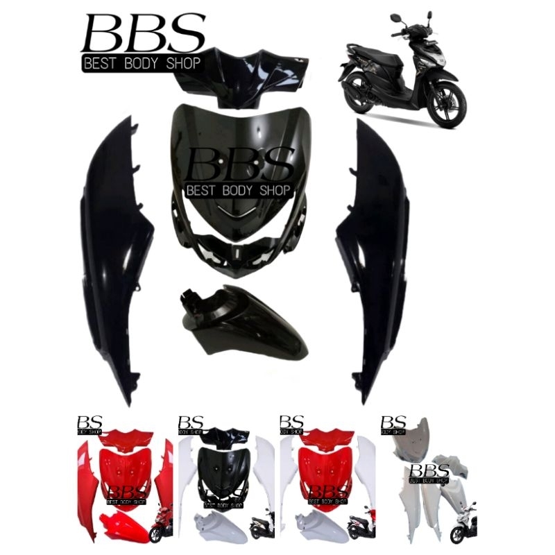 Full Cover Body Halus Honda Beat Pop | Bodi Halus Beat Pop Warna Hitam / Putih / Merah / Biru