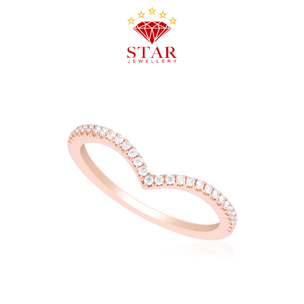 Cincin Berlian Wanita Listring Asli Star Jewellery LPLR984386