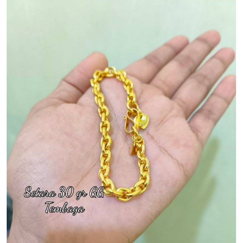 gelang nori medan wrn 24k bahan tembaga lps ems