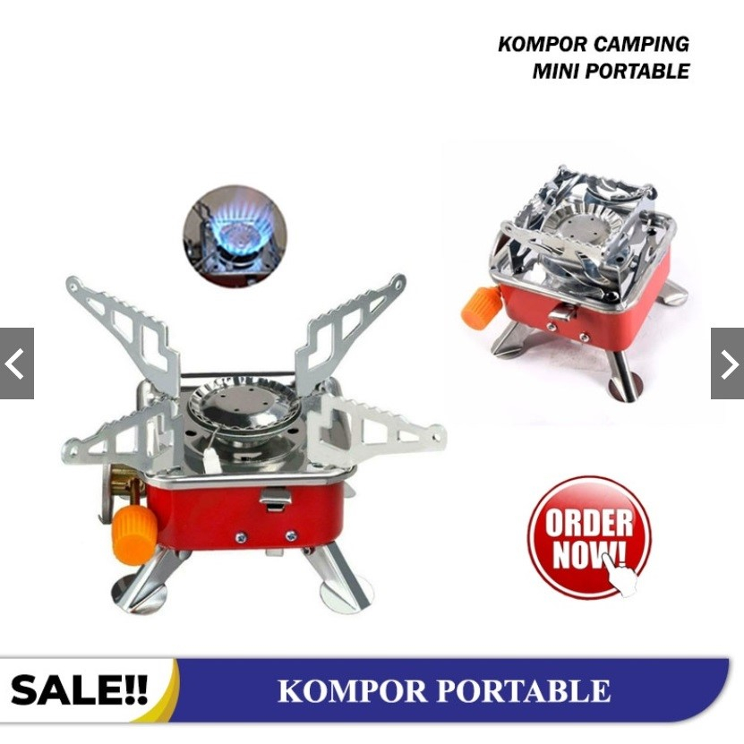 [COD] Kompor Camping + Gas Kotak Mini Portable Stove Kompor Portable