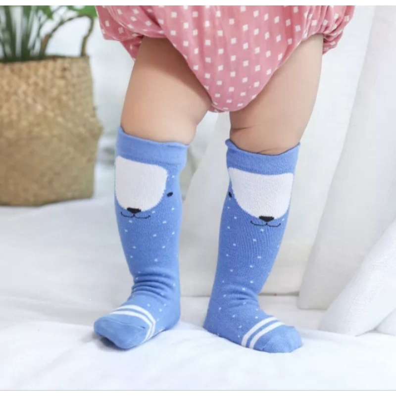 Kaos kaki bayi panjang anti slip laki laki perempuan