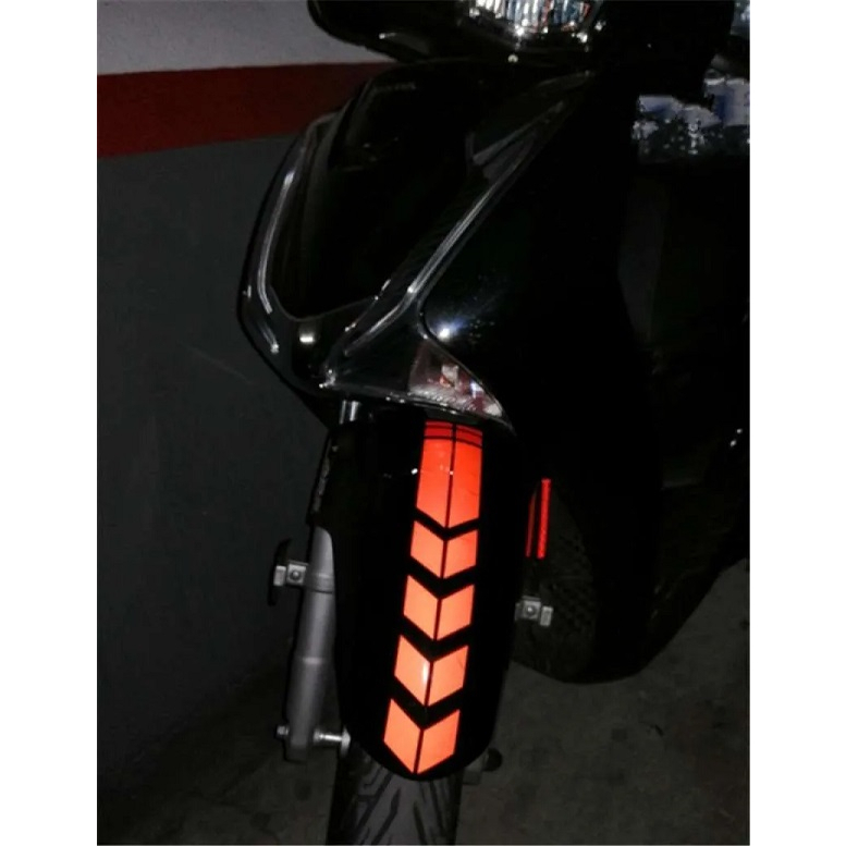 Stiker Neon Stiker Spakbor Depan Motor Universal Reflektor Reflective