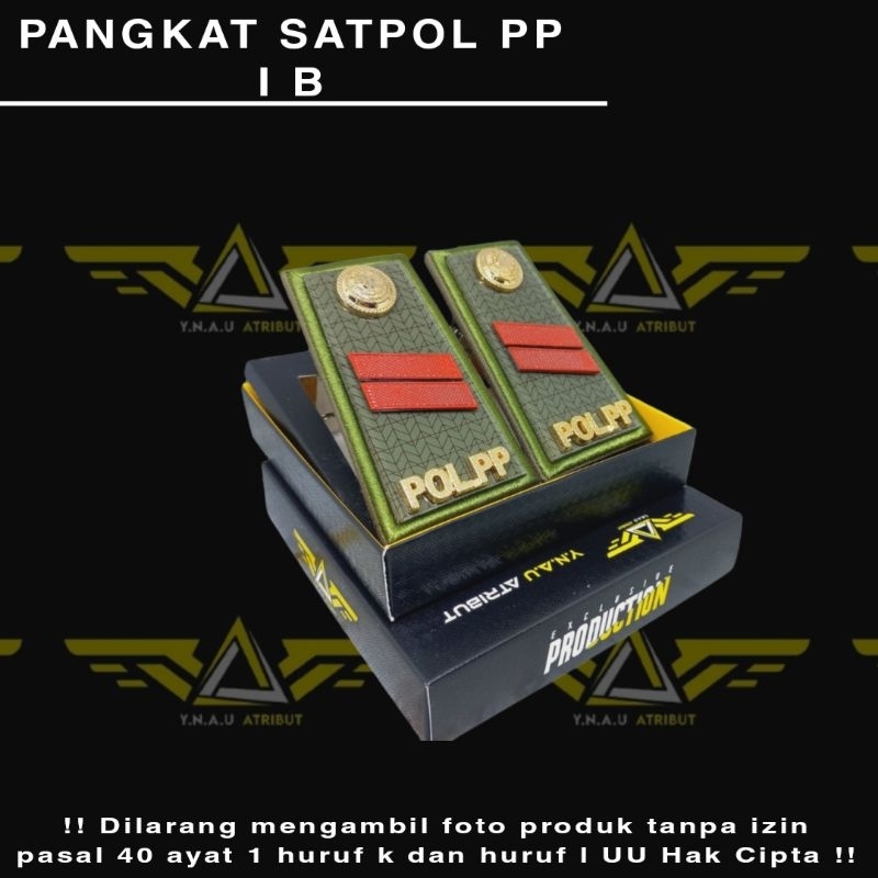 ATRIBUT SATPOL PP / PANGKAT SATPOL PP 1B EXCLUSIVE