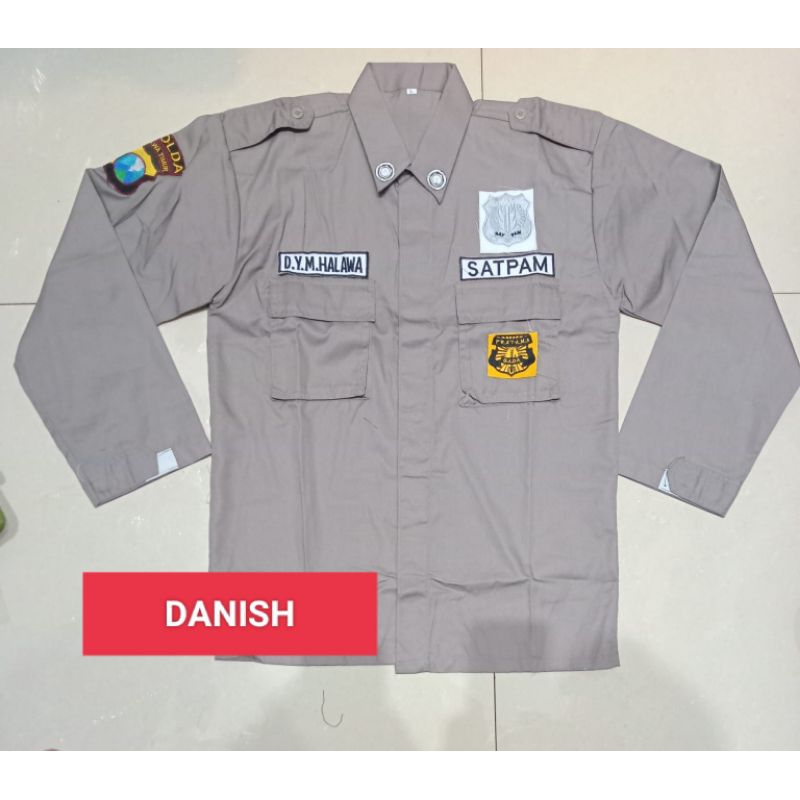 BAJU SERAGAM PDL SATPAM COKLAT