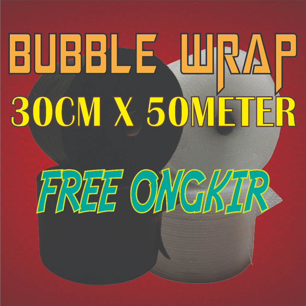 

Bubble wrap 50m x 30cm plastik bubble bubblewrap kualitas tebal