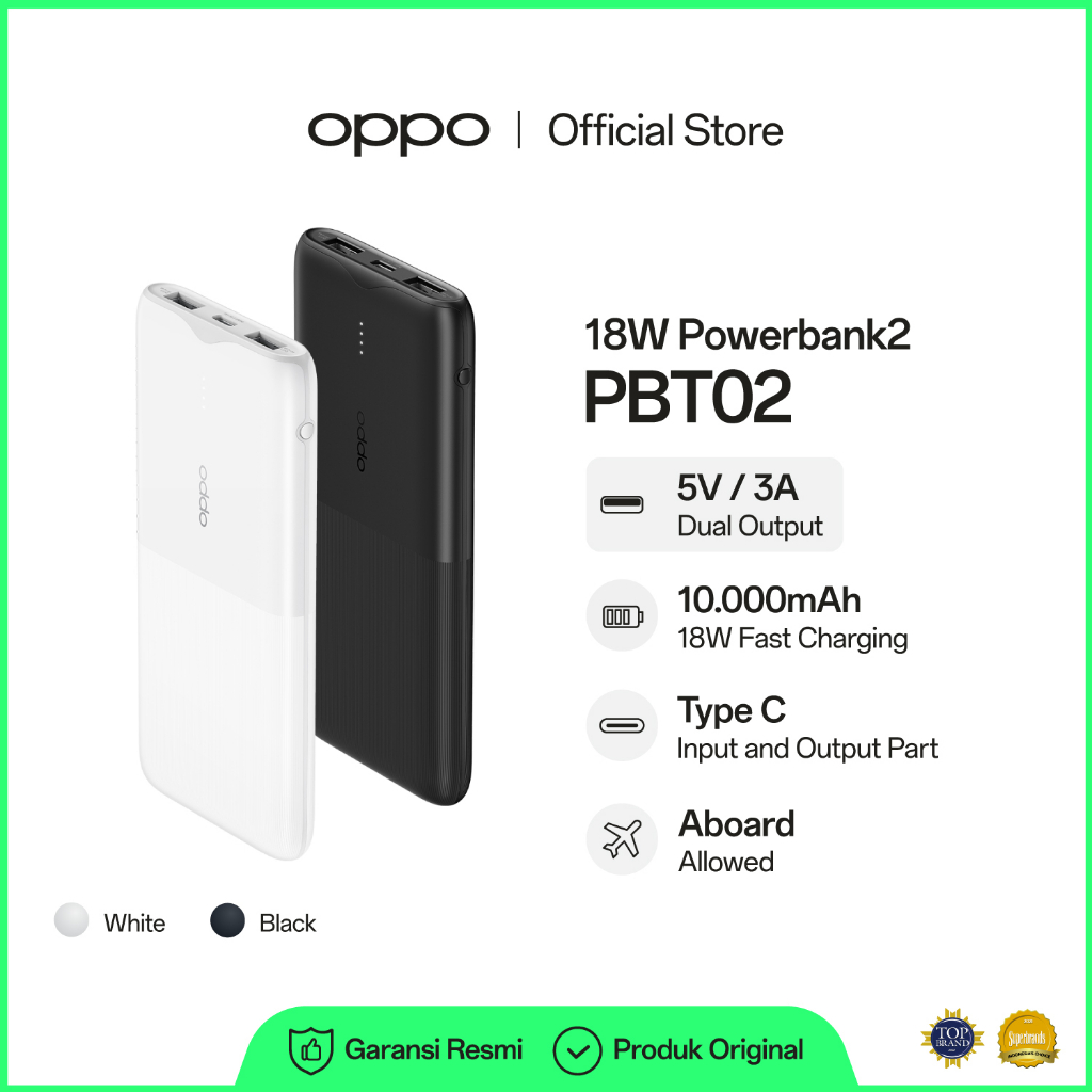 OPPO PBT02 18W Powerbank2 10000mAh