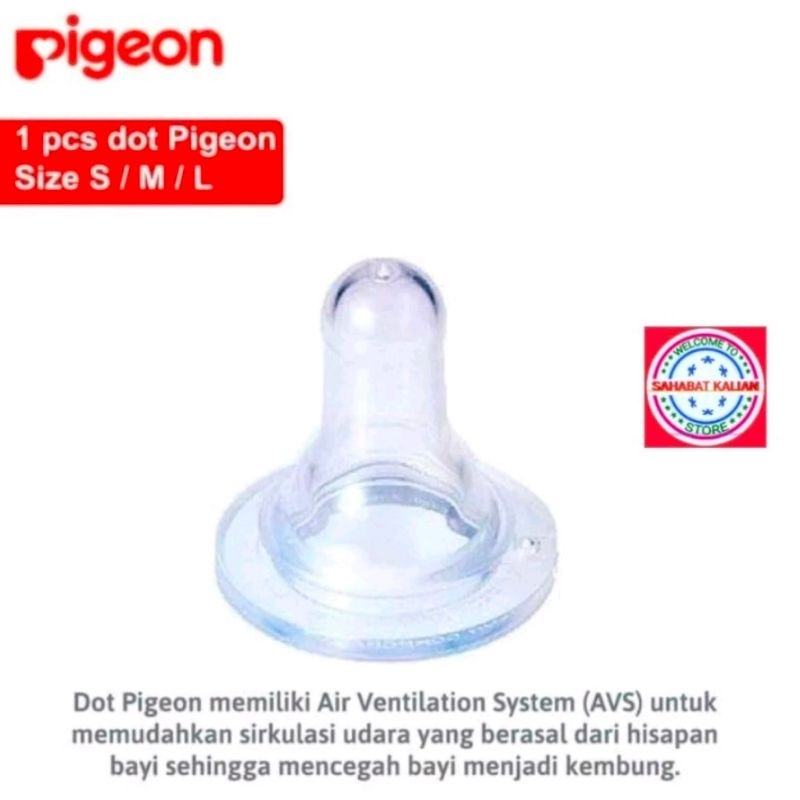 PIGEON DOT BAYI SILICONE NIPPLE S M L