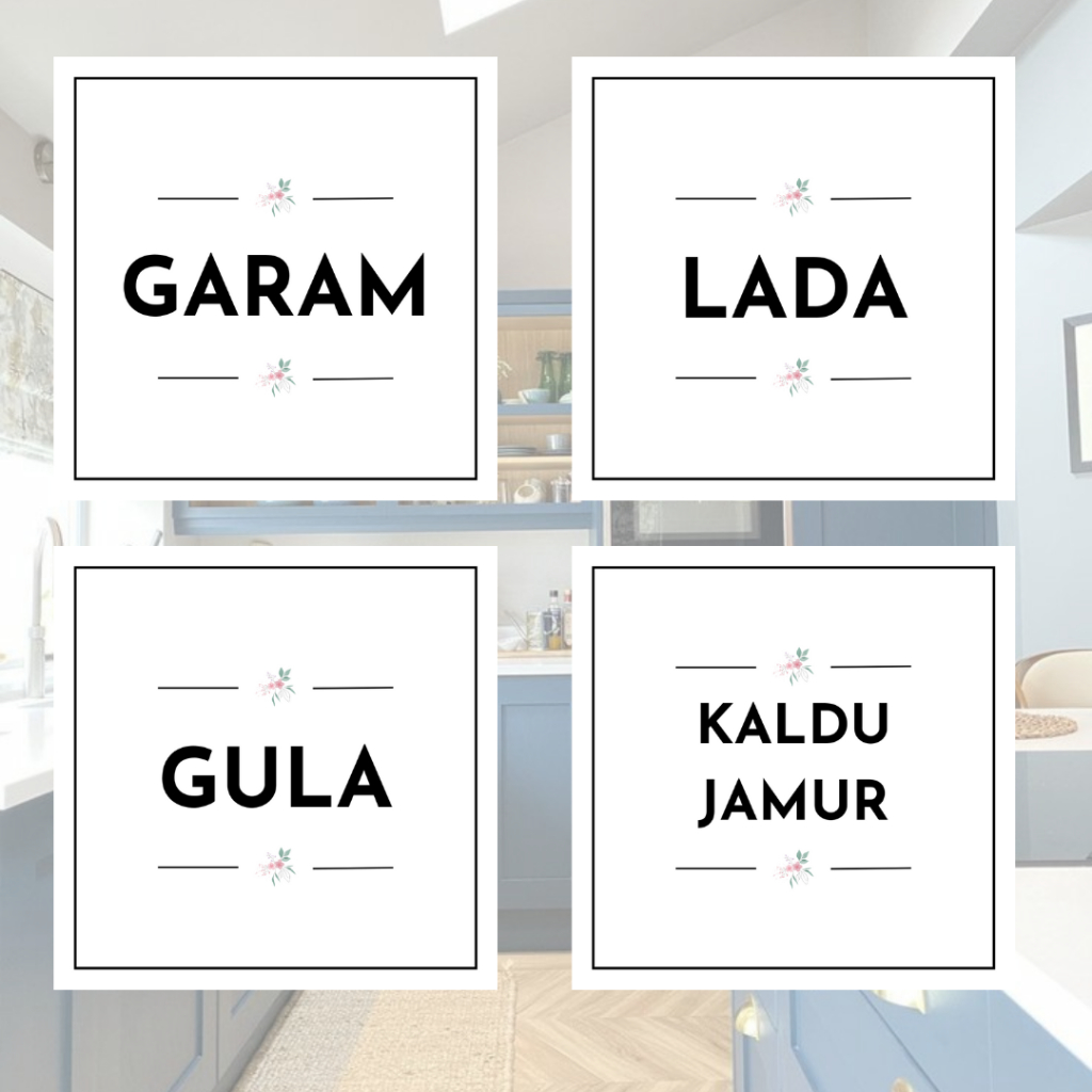 

Stiker Label Bumbu Dapur Waterproof