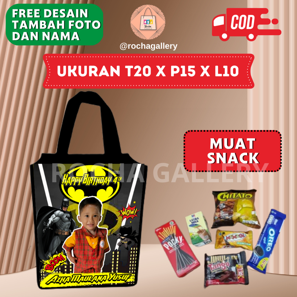 

Tas Ultah Mini Murah - Souvenir Ulang Tahun Custom Premium dengan Desain Gratis Nama & Foto!