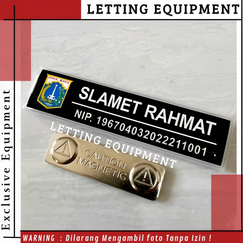 

Papan Nama - Name Tag dada pdh lis putih Perlengkapan PNS ASN Promo Terbaru Hot Produk Best Seller