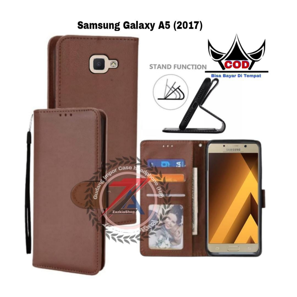 CASE FLIP CASE DOMPET KULIT FOR SAMSUNG GALAXY A5 2017 CASING DOMPET-FLIP COVER LEATHER-SARUNG HP