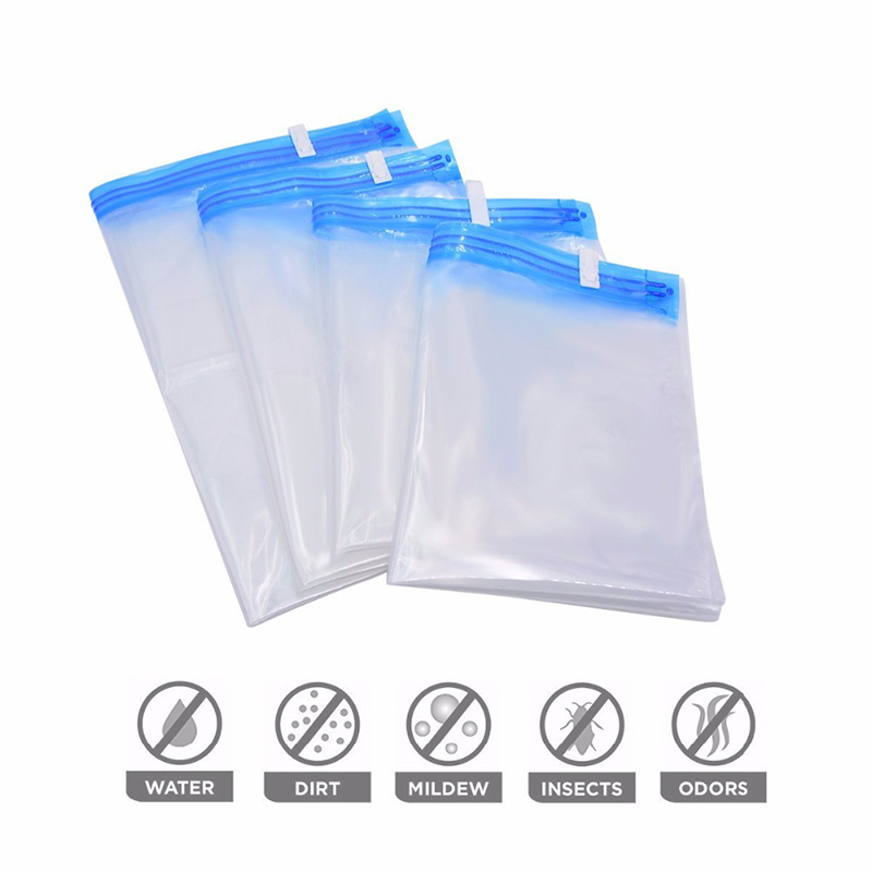 Kantong Plastik Vakum Anti Air` Travel Organizer Serbaguna` Waterproof Vacuum Bag Compression` Tas Kantung Traveling Kompresi
