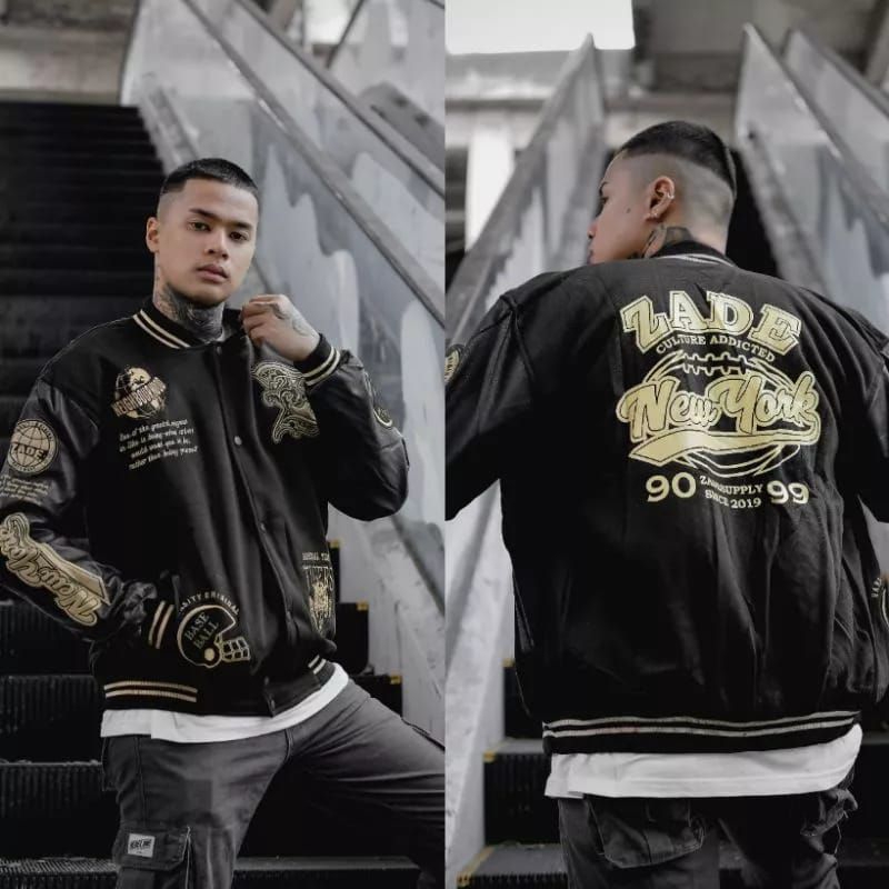 Salvio Hexia Jaket Varsity Baseball Premium Full Bordir Original Design