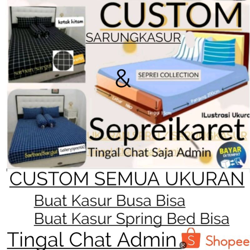 CUSTOM SEMUA UKURAN BUAT KASUR BUSA BISA , BUAT SPRING BED JUGA ADA