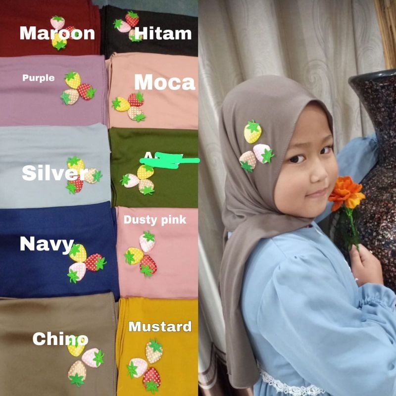 JILBAB/HIJAB ANAK INSTAN PASHMINA JERSEY