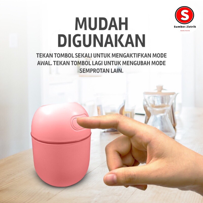 HUMIDIFIER AROMATHERAPY PEWANGI RUANGAN AIR DIFFUSER AROMA TERAPI PURIFIER OIL PELEMBAB RUANGAN Kualitas