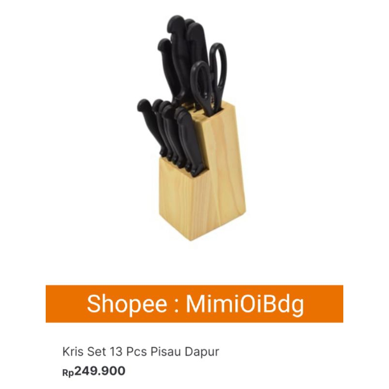 KRIS KNIFE BLOCK SET 13 PCS PP HANDLE ( Ace Hardware )