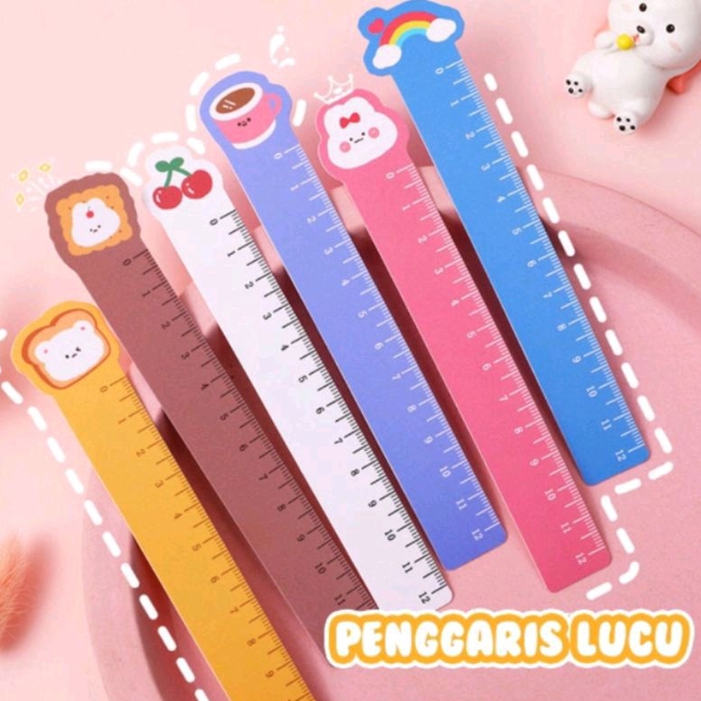 

Penggaris lucu motif cute fancy 1 warna (isi 5 pcs) / Penggaris fancy 12 cm (5 pcs) / Garisan lucu motif fancy