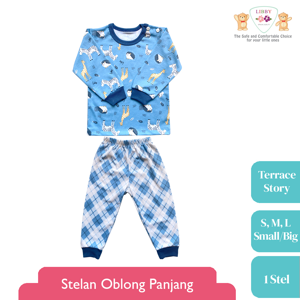 LIBBY Stelan Oblong Panjang Motif Terrace Story (1 stel) Terbaru