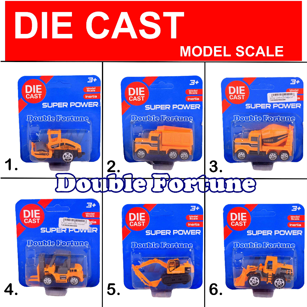 DIE CAST MOBIL KONSTRUKSI BANGUNAN ALAT BERAT SUPER POWER DIECAST METAL TOY TOYS MAINAN ANAK KADO ULANG TAHUN