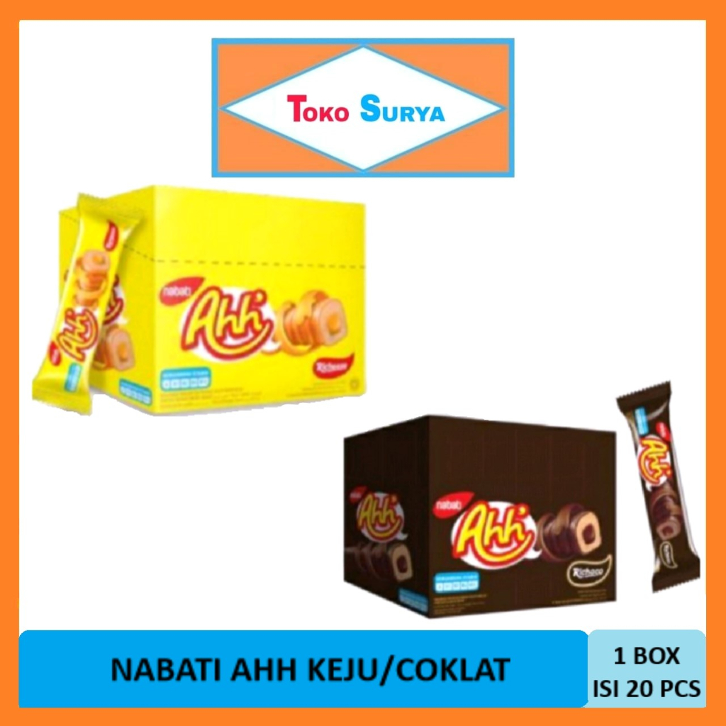 

Richeese Nabati Ahh Keju /Richoco Nabati Ahh Coklat 1 Box 20 Pcs