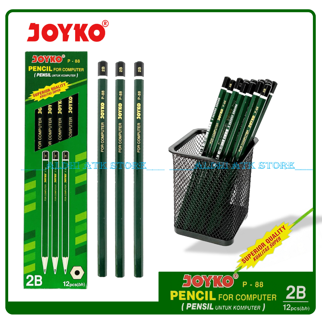 

Pensil Joyko® P88 2B Pensil Joyko® Hijau For Computer P-88