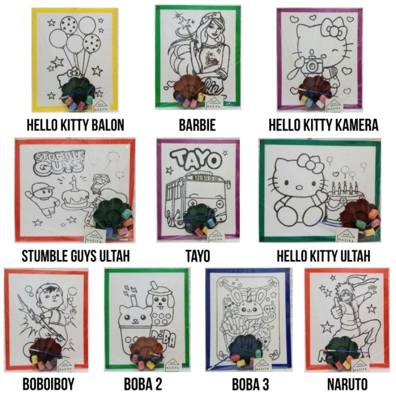 PAKET GABUS LUKIS | STEROFOAM MEWARNAI 1