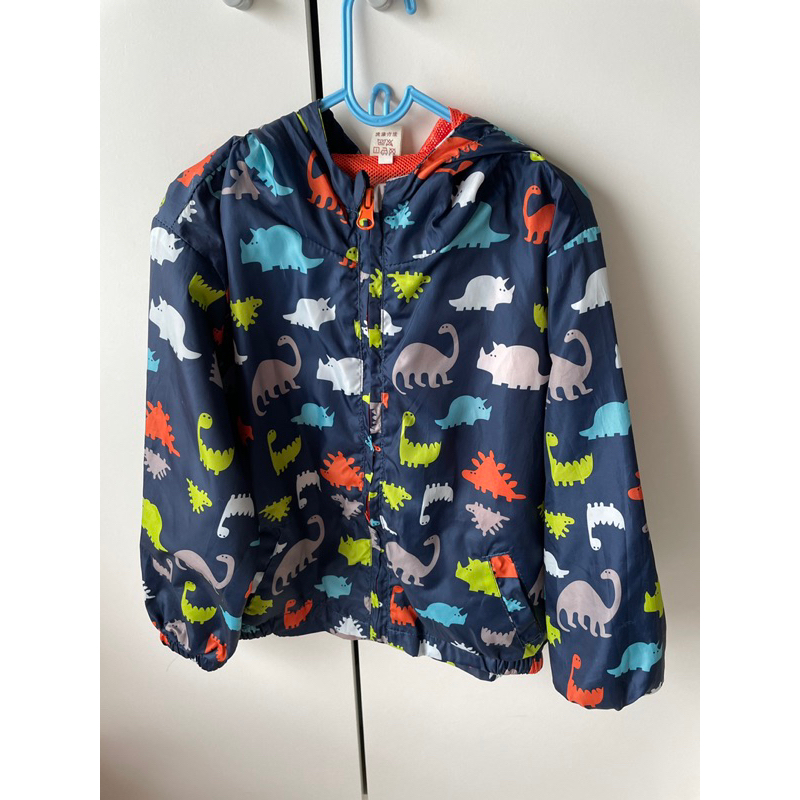 Cardigan Hoodie Anak Waterproof Dino