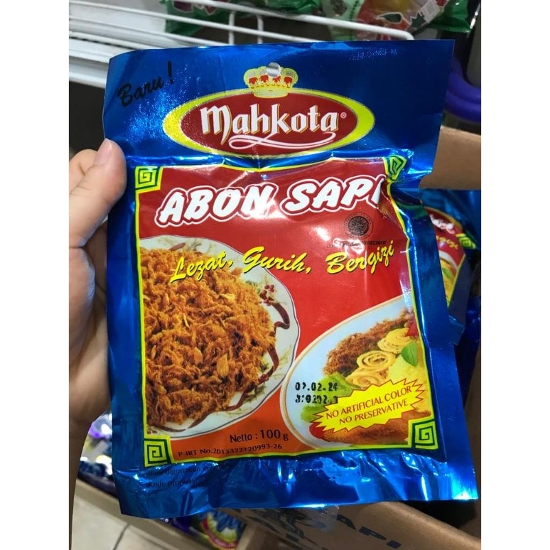 

Abon Sapi Cap Mahkota 100gr