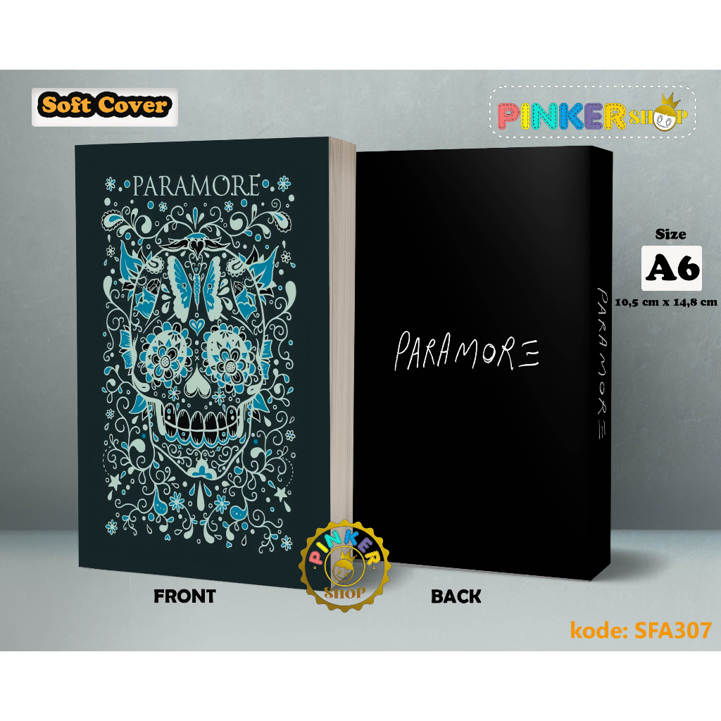 

(SFA307) Pocket Note Paramore Art Cover Softcover A6/A5 Buku Tulis catatan Notes Agenda Planner Jurnal