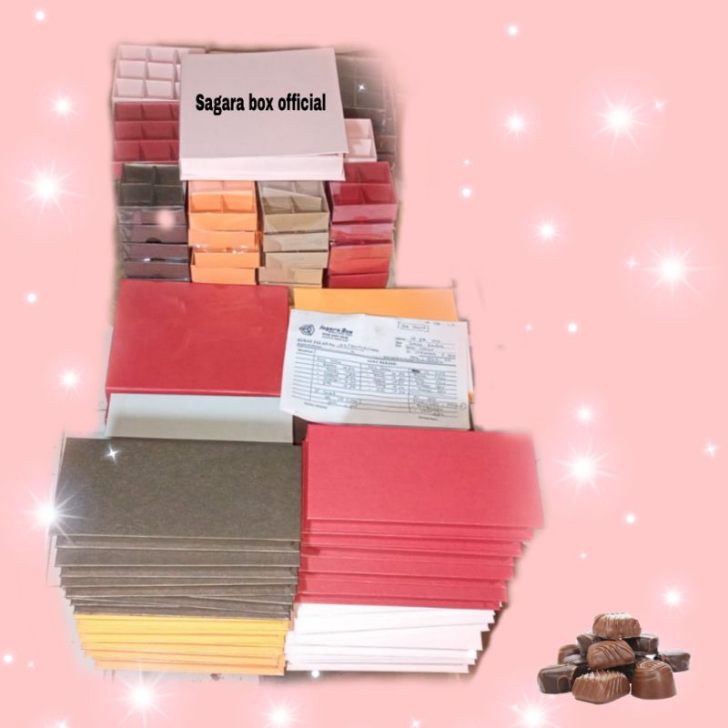 

New kotak sekat 6 - ukuran custom 6cm per sekat tinggi 6cm tutup mika