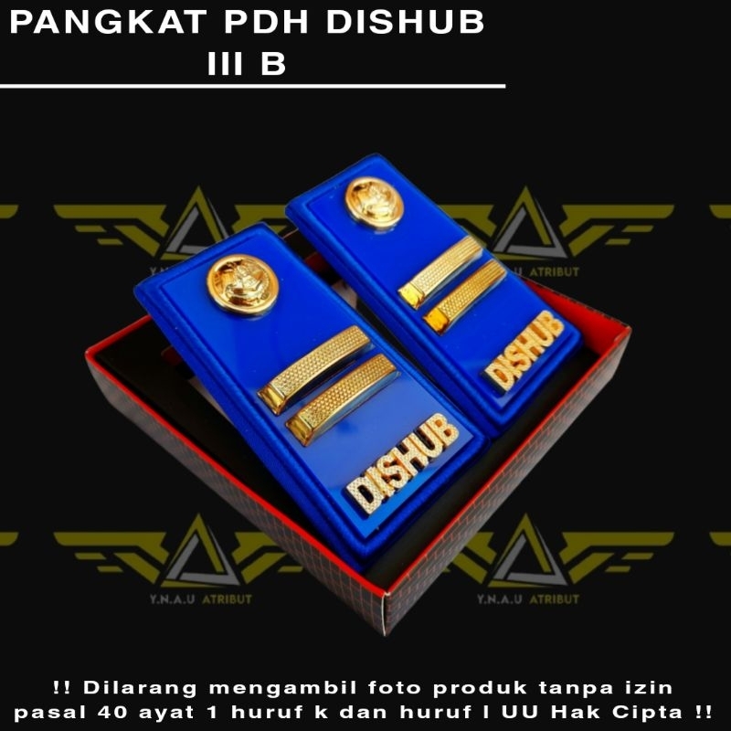 ATRIBUT DISHUB / PANGKAT PDH DISHUB GOLONGAN 3B EXCLUSIVE