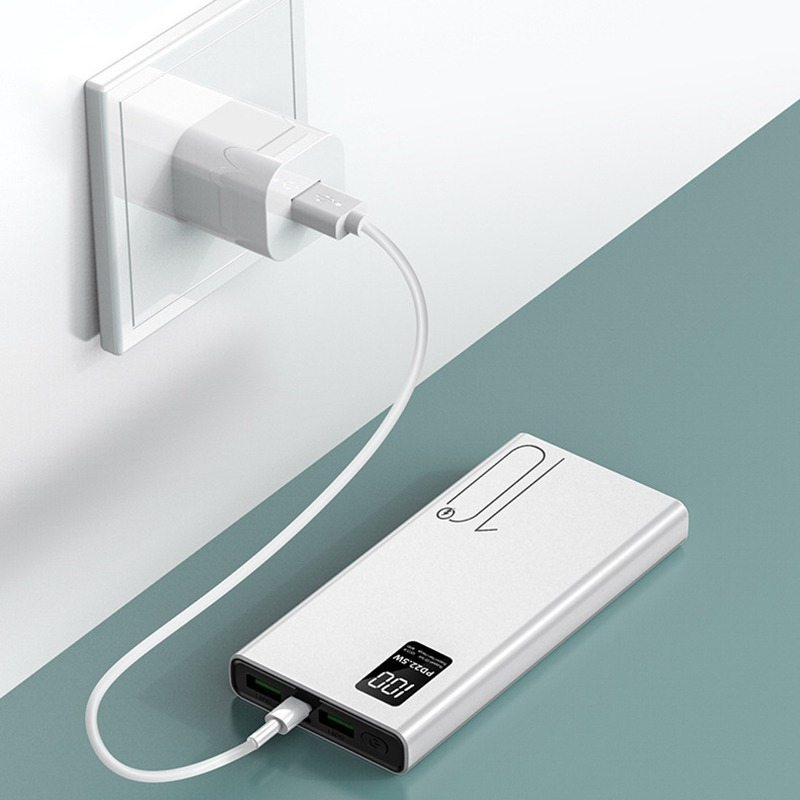 Power Bank Dual USB Fast Charging 22.5W 10000mAh - PD22 - White