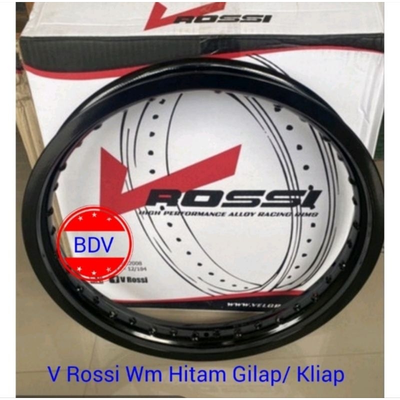 Velg Rossi 350 X 17 Wm Hitam Glossy/ Gilap/ Kilap (350 Ring 17)