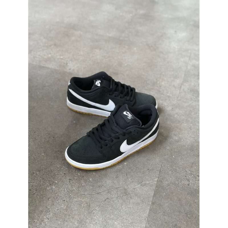 NIKE SB DUNK LOW PRO BLACK WHITE GUM 100% AUTHENTIC