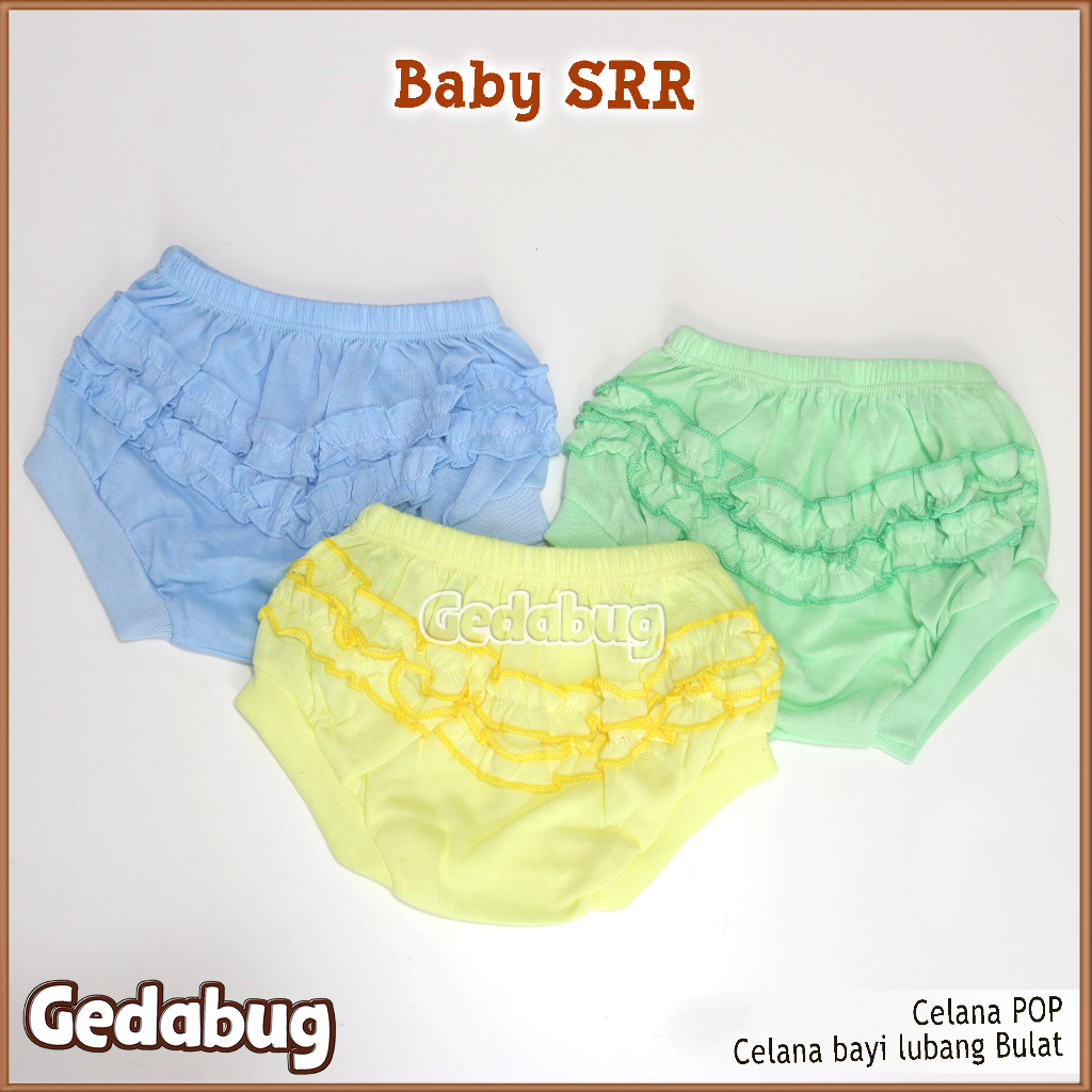 3 Pcs Celana POP Baby SRR Rampel | Celana baby New Born | Gedabug