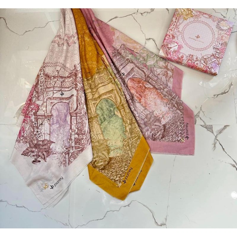 JOURNEY HIJAB/JOURNEY SCARVES/KERUDUNG JOURNEY/JOURNEY ORIGINAL MOTIF PARIS SERIES