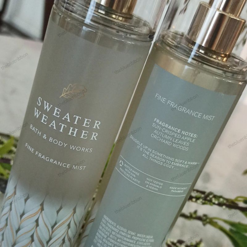 NEW PACKAGING !! BATH AND BODY WORKS SWEATER WEATHER