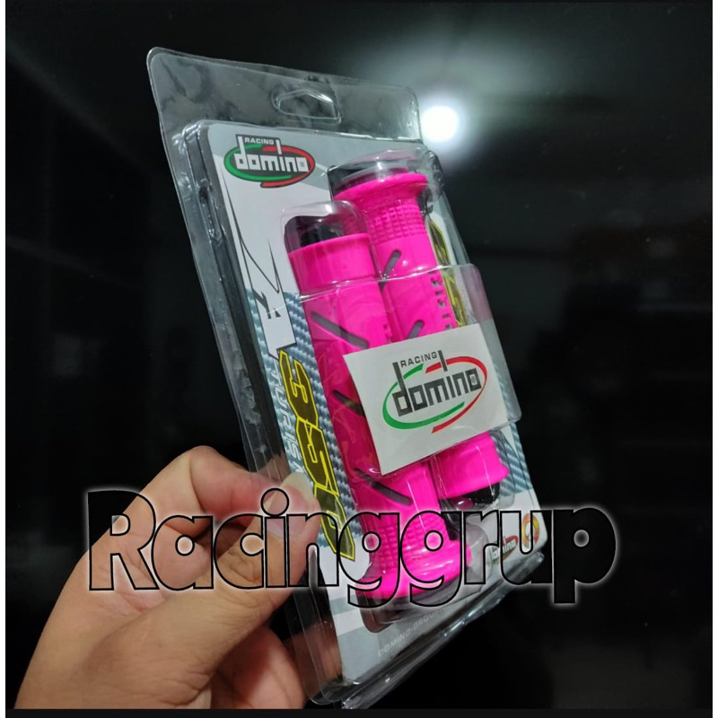 Handgrip domino sisik Hanfat supersoft biru abu pink putih rcb ktc universal