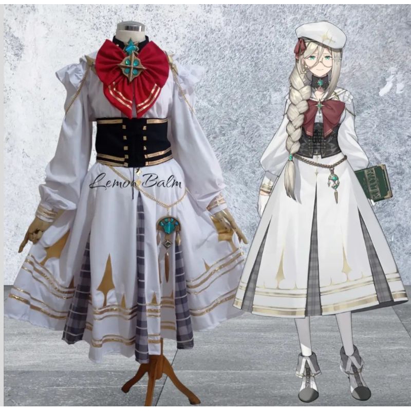 Kostum Cosplay VTuber Aia Amare Dress Anime