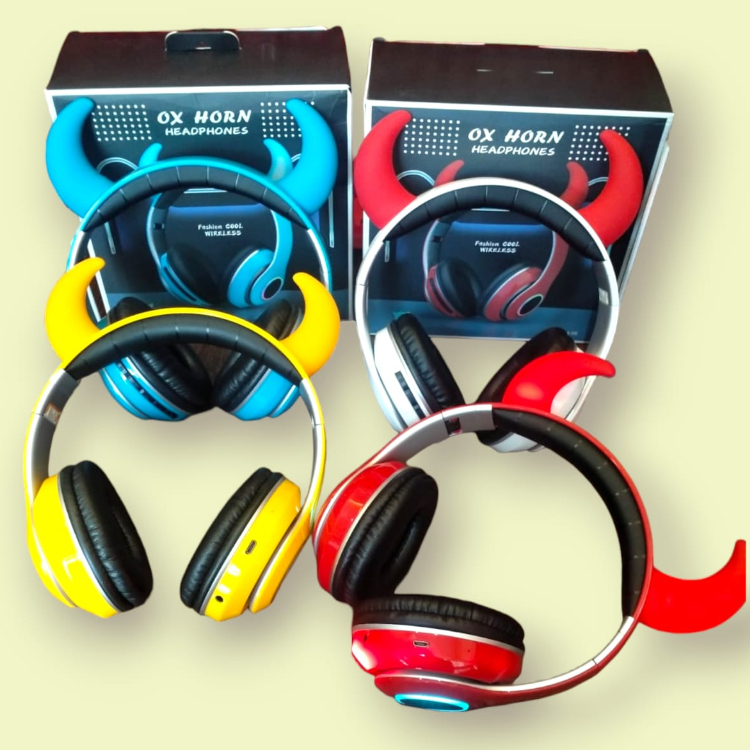 TERBARU HEADPHONE OX HORN HEADPHONES FASHION COOL WIRELESS SUPER BASS TERMURAH